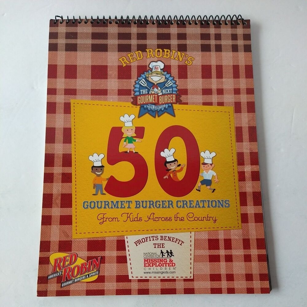 Red Robin Kids Cookbook – 50 Gourmet Burger Creations (2007 Spiral‑Bound)